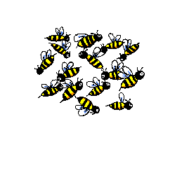abeilles coeur merci
